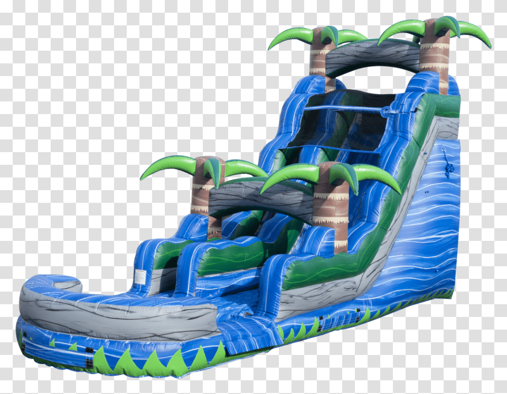 Ft Blue Crush Water Slide, Inflatable, Toy, Seesaw Transparent Png
