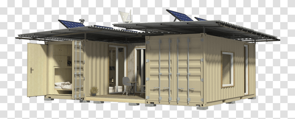 Ft Two Container House, Door, Housing, Building, Shipping Container Transparent Png
