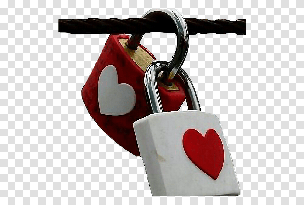 Fteheart Lock Love Heart Red White Dli Mn, Combination Lock Transparent Png