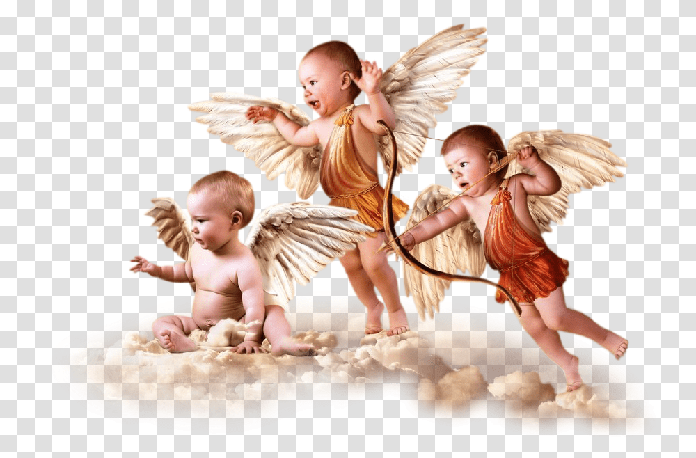 Ftestickers Angelwingsboyboys Babycloudclouds, Person, Human, Archangel Transparent Png