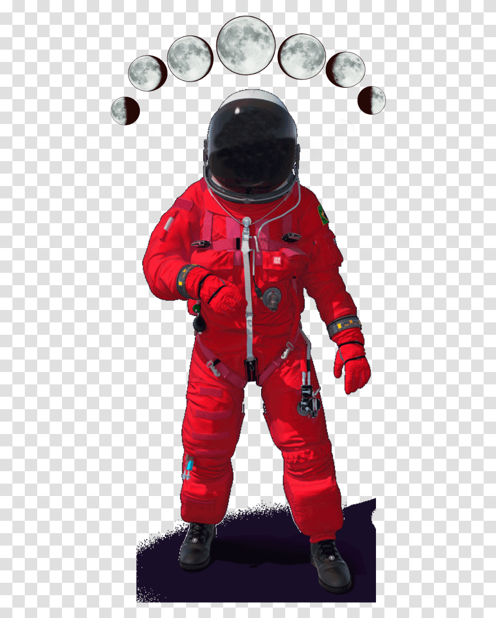 Ftestickers Astronaut Space Spaceman Moon Fun, Person, Human, Helmet Transparent Png