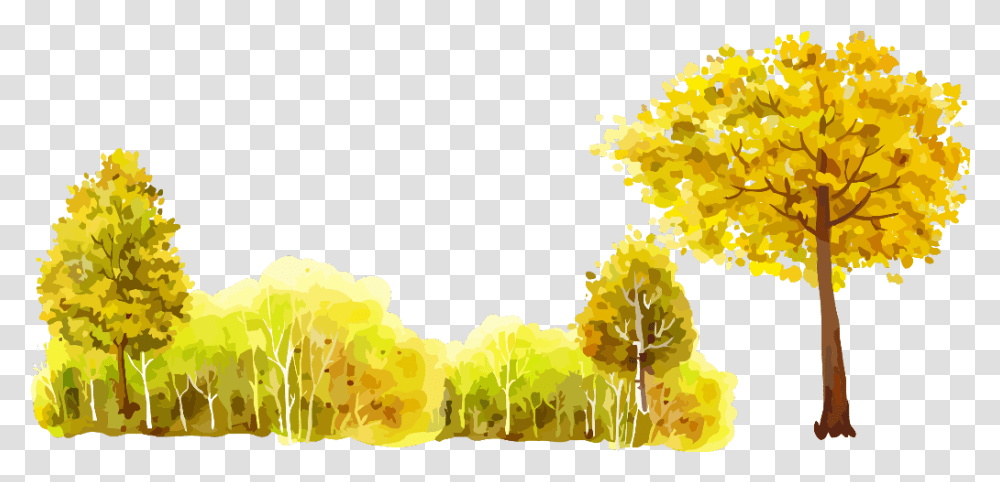 Ftestickers Autumn Forest Watercolor, Pollen, Plant, Flower, Anther Transparent Png