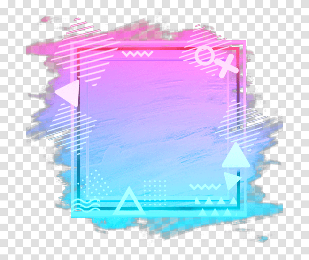 Ftestickers Background Frame Borders Abstract, Lighting, Neon, Urban, LED Transparent Png