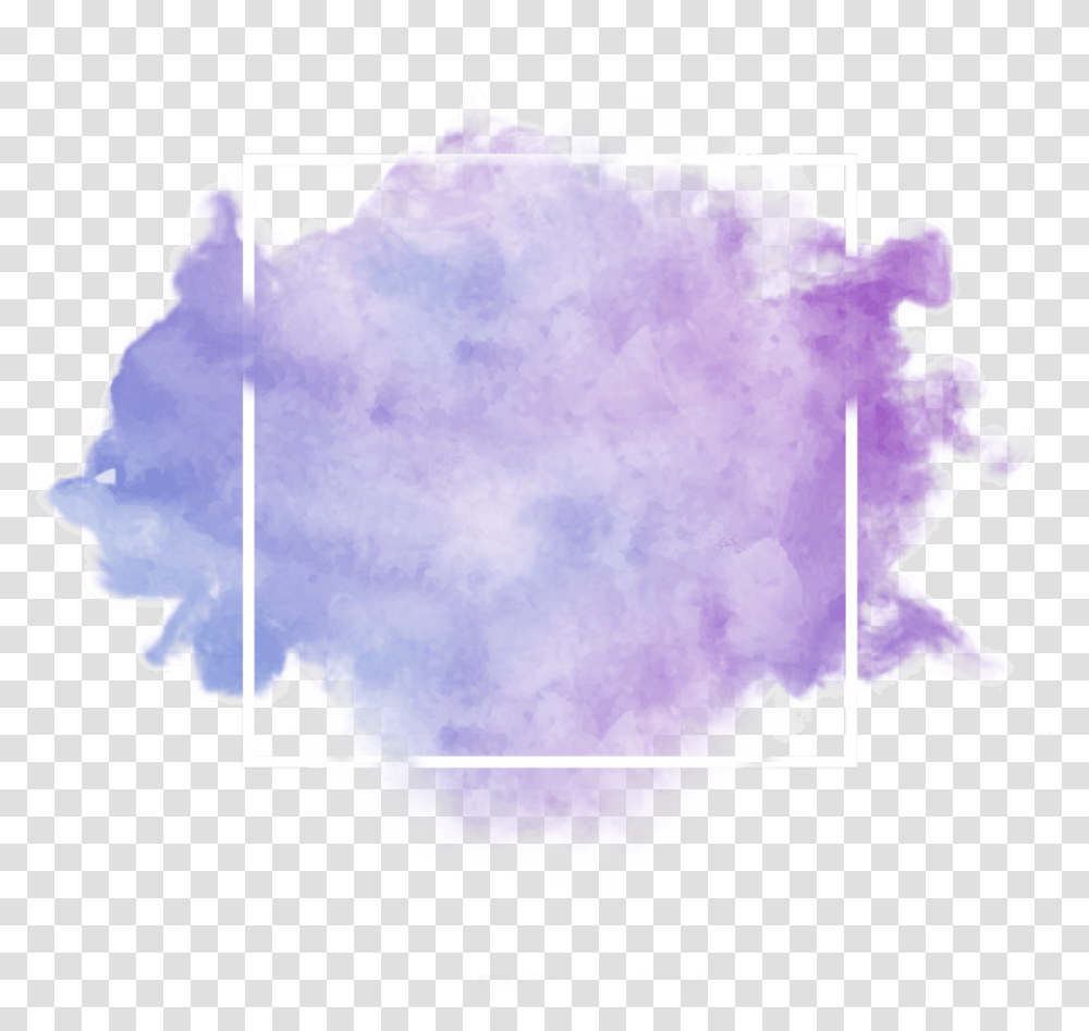 Ftestickers Background Frame Smoke Coloredsmoke Watercolor Frame Border, Nature, Outdoors, Sky, Stain Transparent Png