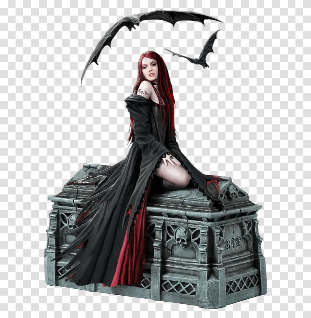 Ftestickers Bats Vampire Girl People Woman Spooky Vampire Girl, Fashion, Person, Cloak Transparent Png