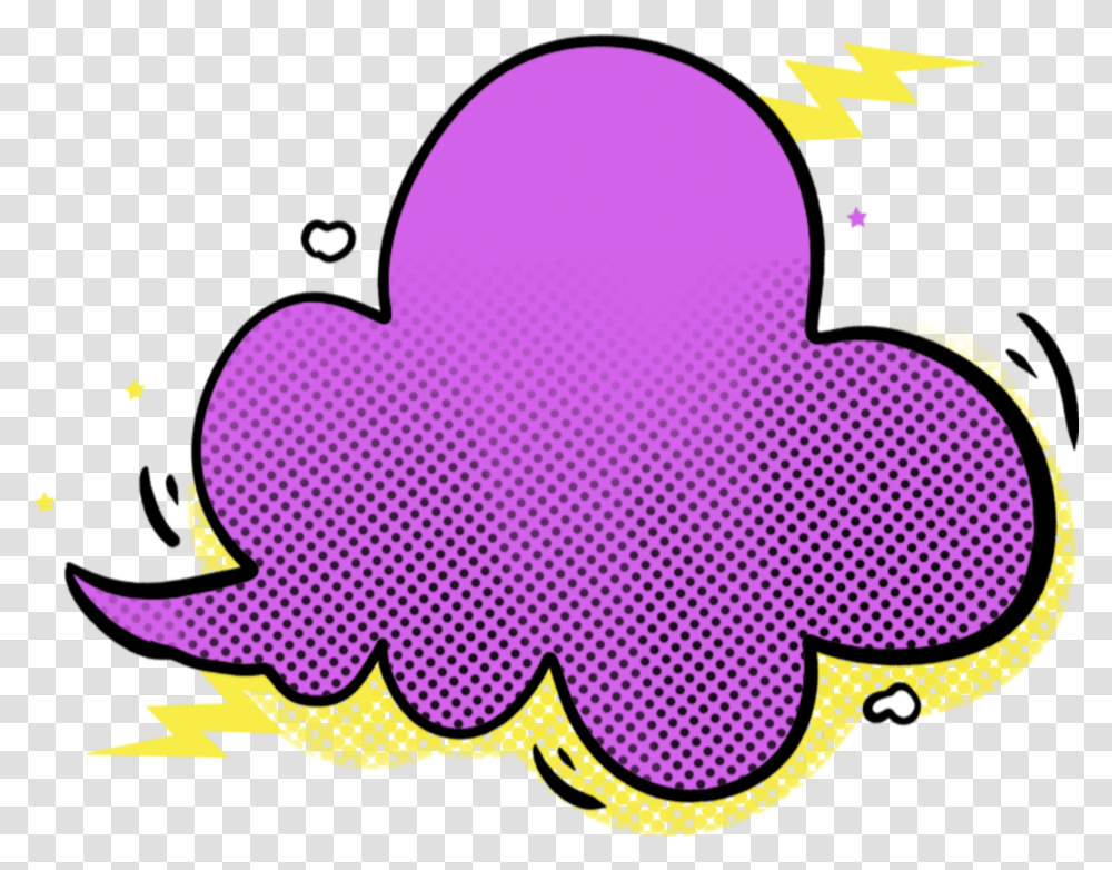 Ftestickers Callout Speechbubble Sticker By Pennyann Dot, Graphics, Art, Pattern, Purple Transparent Png