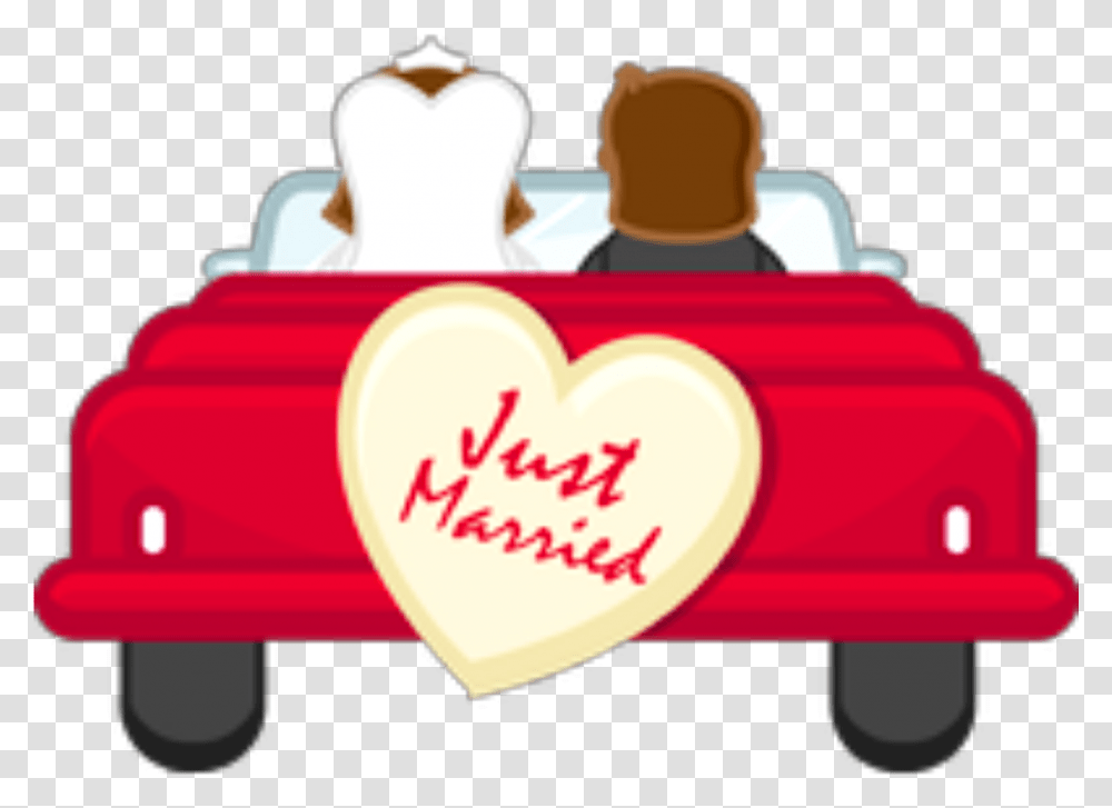 Ftestickers Car Couple Love Wedding Justmarried Clipart Car Wedding Couple Clipart, Dating, Birthday Cake, Food Transparent Png