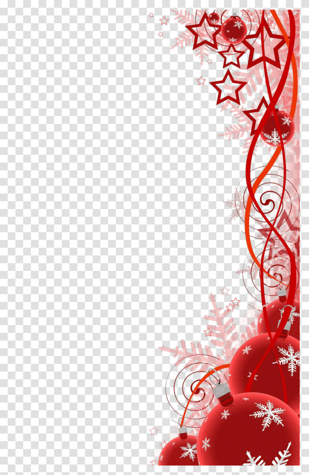 Ftestickers Christmas Decoration Border Red Christmas Background Free Download, Floral Design, Pattern Transparent Png