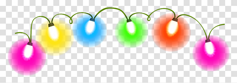 Ftestickers Christmas Lights Luminous Glowing, Green, Plant, Fruit, Food Transparent Png