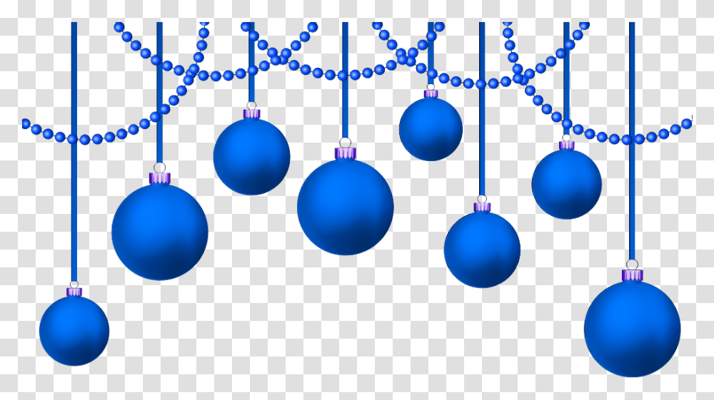 Ftestickers Christmas Ornaments Garland Blue Christmas Ornament Background, Pattern, Fractal, Sphere Transparent Png