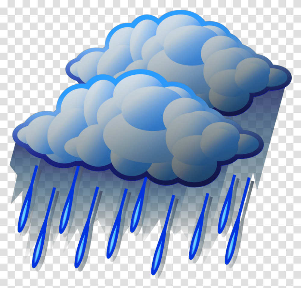 Ftestickers Clipart Cloud Rain Raindrops Heavy Rain Clipart, Balloon, Nature, Outdoors Transparent Png
