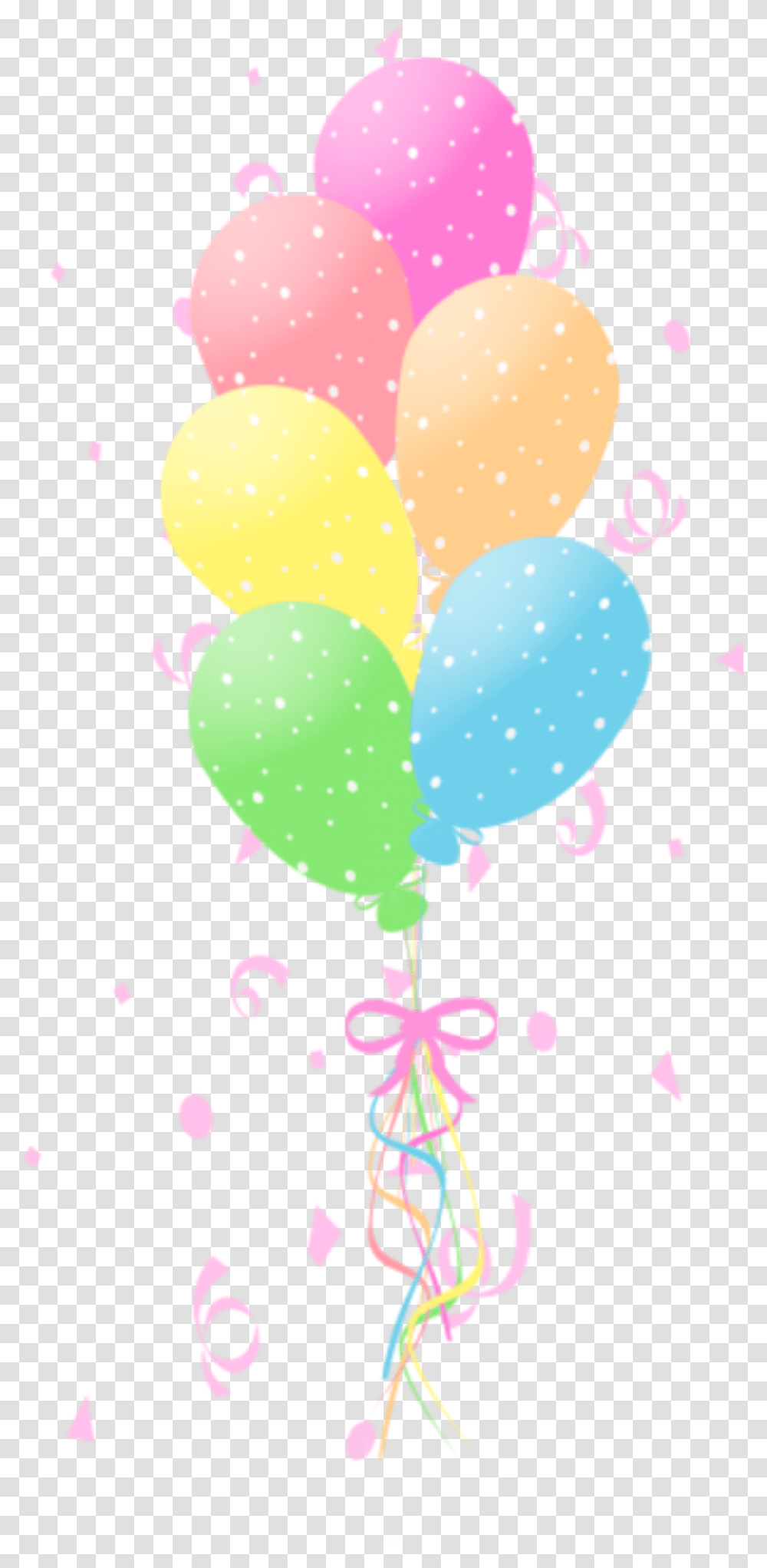 Ftestickers Confetti Balloons Colorful Pastelcolors Balloon Transparent Png