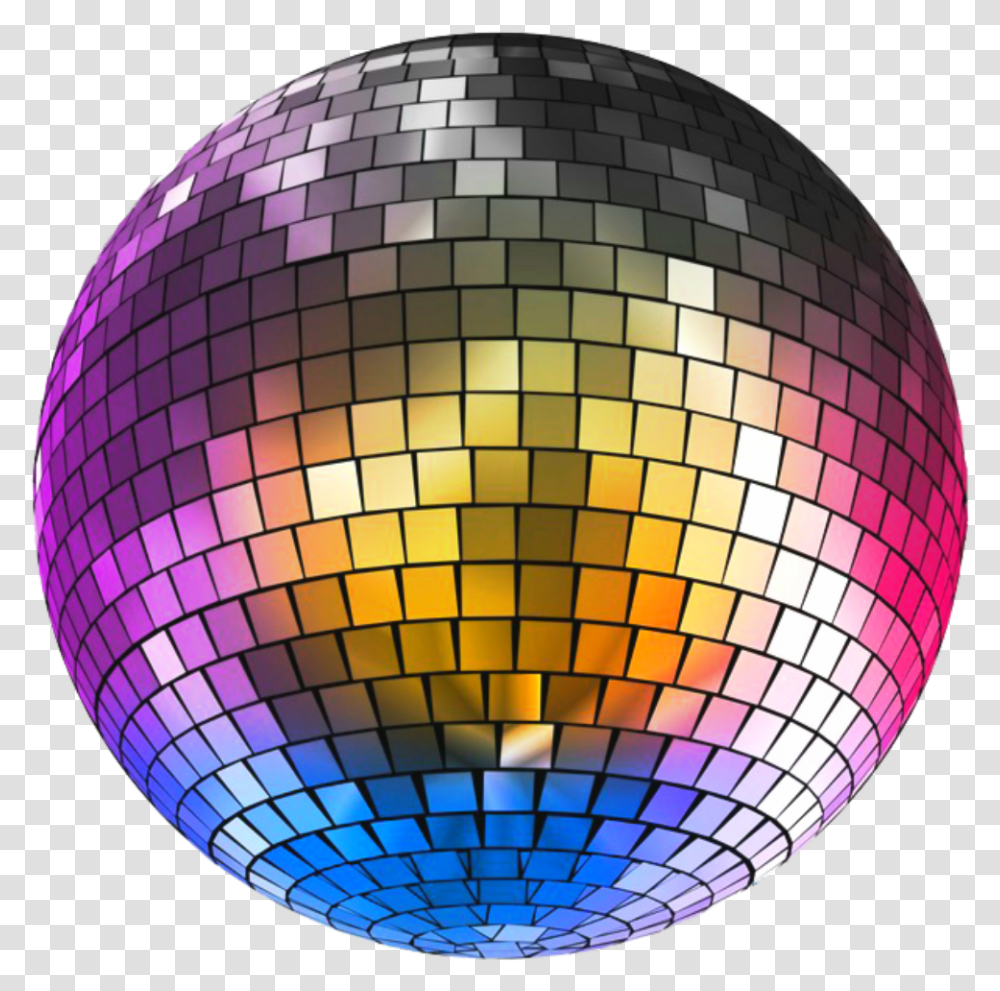 Ftestickers Discoball Disco Lighteffects Colorful Disco Ball, Sphere, Lamp, Lighting Transparent Png