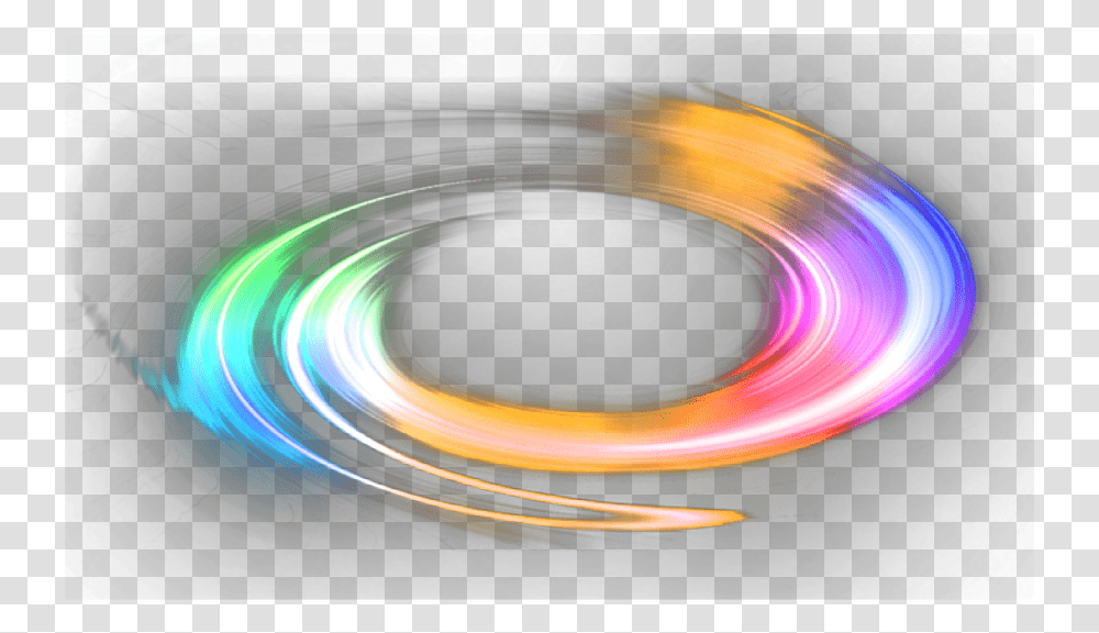 Ftestickers Effect Overlay Circle Neon Luminous Circle, Light, Ornament, Lighting, Fractal Transparent Png