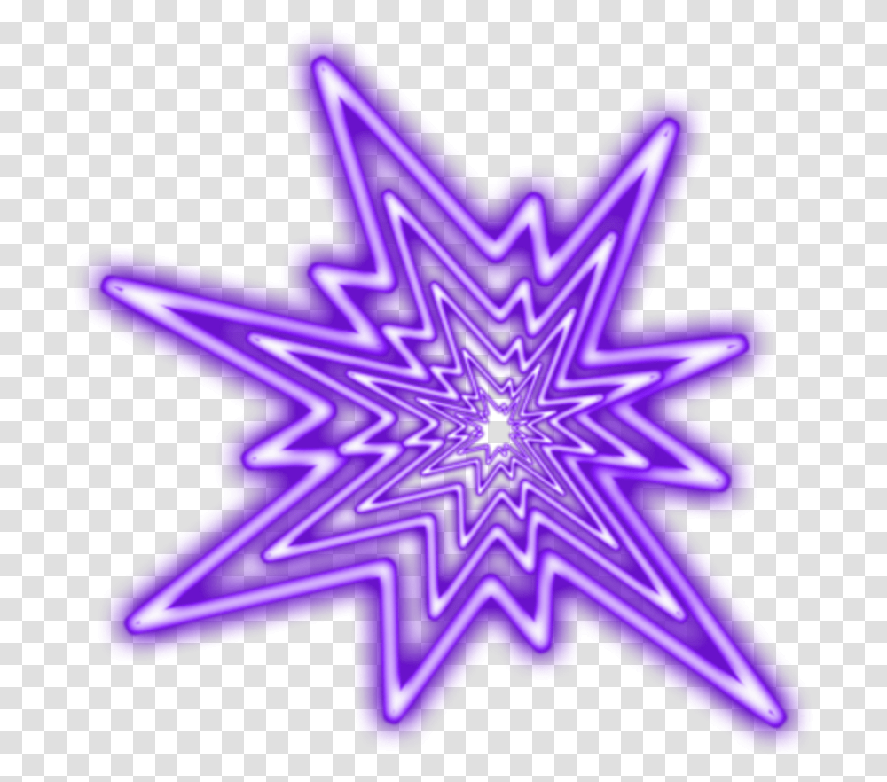 Ftestickers Effect Overlay Light Abstract Neon Fios De Luz Para Photoscape, Star Symbol, Purple Transparent Png