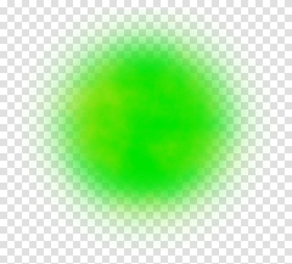Ftestickers Effect Overlay Light Luminous Green Circle, Sphere, Tennis Ball, Face, Balloon Transparent Png