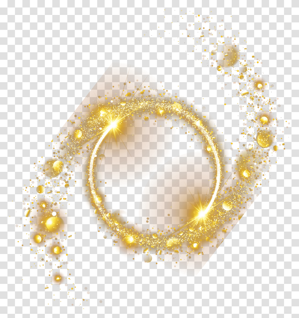Ftestickers Effect Overlay Masklight Circle Dots Light Brillo Dorado, Lighting, Lamp, Gold, Crowd Transparent Png