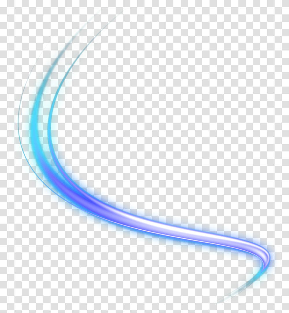 Ftestickers Effect Overlay Swirl Light Soft Blue Line, Hose, Neon Transparent Png