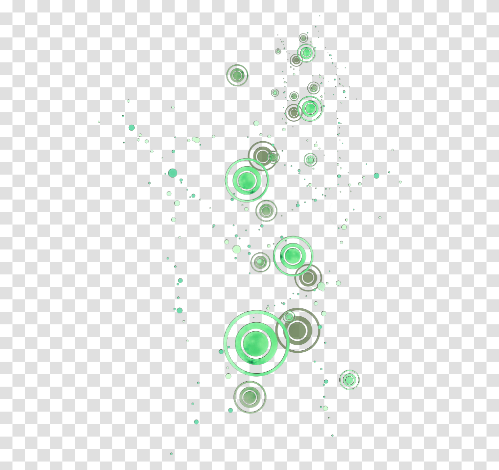 Ftestickers Effect Shapes Circles Green Sketch, Bubble, Floral Design Transparent Png