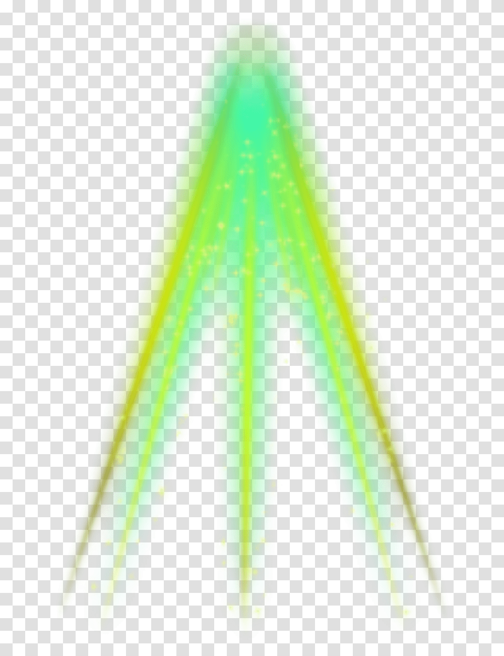Ftestickers Effect Spotlight Neon Green Triangle, Laser, Plant Transparent Png