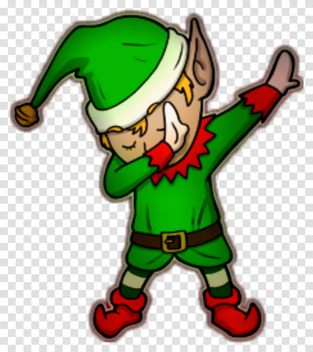 Ftestickers Elf Dab Dance Christmas Danial8986 Elf Elf Clip Art, Legend Of Zelda Transparent Png