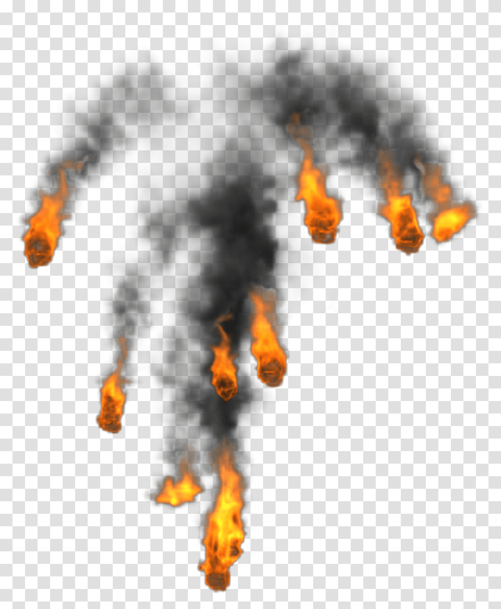 Ftestickers Fire Flames Smoke Explosion Fire Smoke Hd, Bonfire, Flare Transparent Png