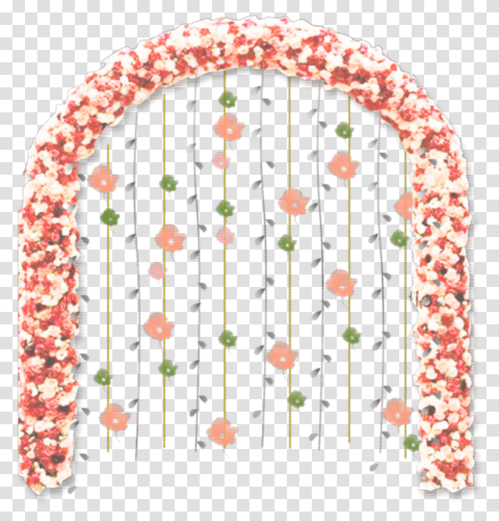 Ftestickers Flowers Arch Archway Decorative Wedding Pink, Rug, Alphabet, Furniture Transparent Png