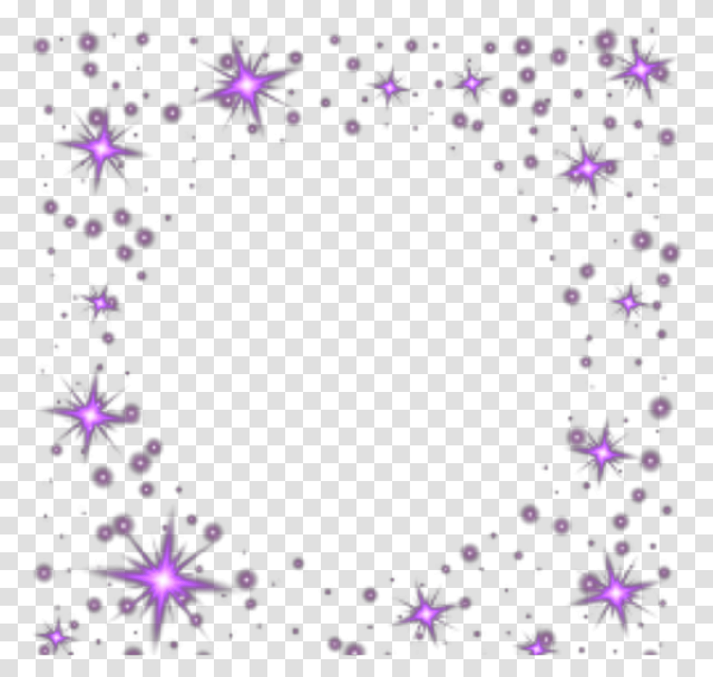 Ftestickers Frame Glitter Sparkle Purple Purples Glitter Frame, Light, Astronomy, Outer Space, Universe Transparent Png