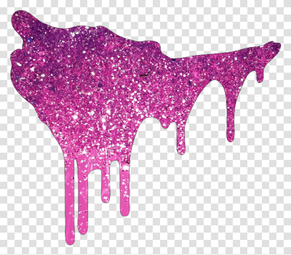 Ftestickers Glitter Drip Drippy Dripping Liquid Glitter Drip, Light, Purple Transparent Png