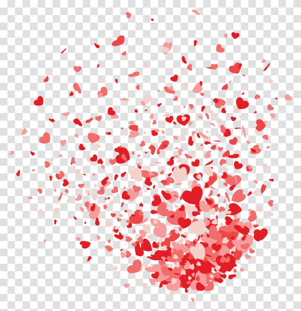 Ftestickers Love Hearts Explosion Colorful Happy Valentines Day, Paper, Confetti, Rug Transparent Png
