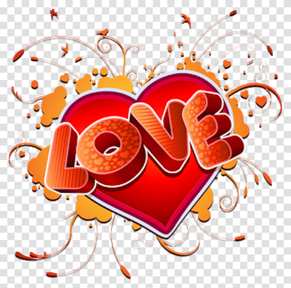 Ftestickers Love Shapes Colorful Heart Love, Floral Design, Pattern, Light Transparent Png