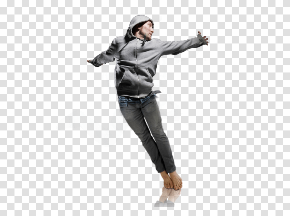 Ftestickers Man Standing Falling Hoodie, Apparel, Person, Human Transparent Png