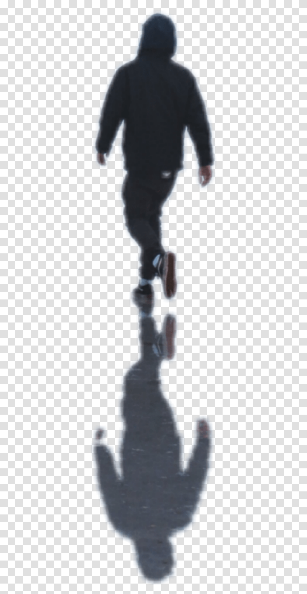 Ftestickers Man Walking Silhouette Shadoweffect Shadow Of Man Walking, Person, Human, X-Ray, Hand Transparent Png