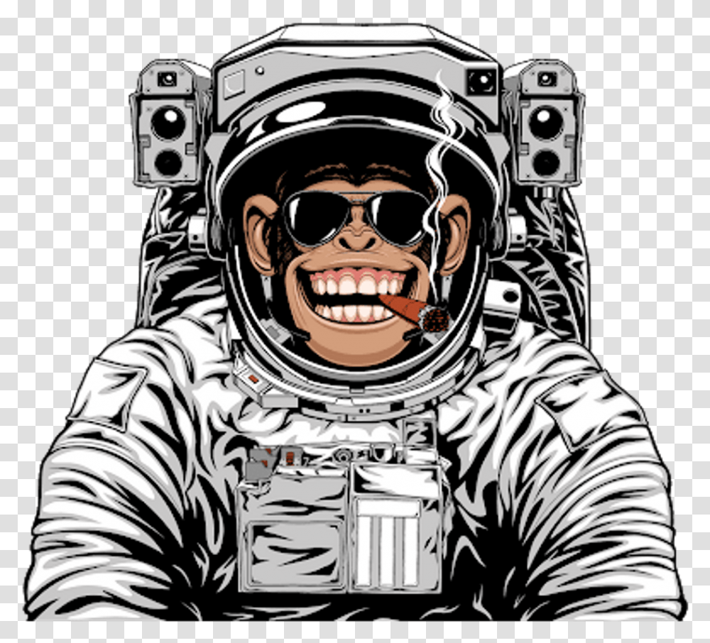 Ftestickers Monkey Astronaut, Person, Human, Sunglasses, Accessories Transparent Png