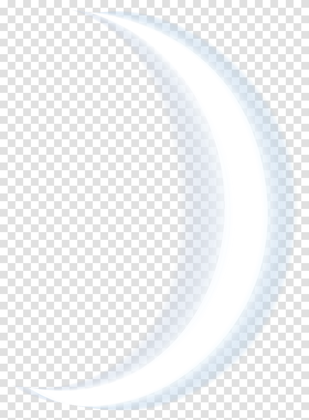 Ftestickers Moon Crescent White Glowing Luminous White Crescent Moon, Plant, Fruit, Food, Banana Transparent Png