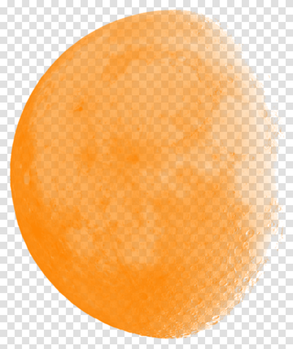 Ftestickers Nightsky Moonlight Moon Orange Glowing Orange Moon, Oval Transparent Png