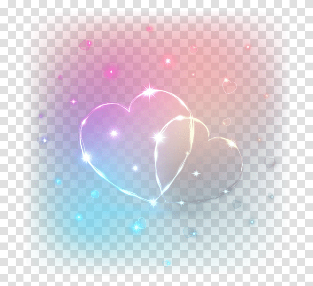 Ftestickers Overlay Hearts Neon Popart Gradienycolors Portable Network Graphics, Light, Flare, Lighting, Electronics Transparent Png