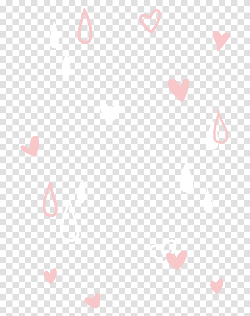 Ftestickers Overlay Shading Hearts Raindrops Pink Heart, Stencil, Paper, Confetti Transparent Png