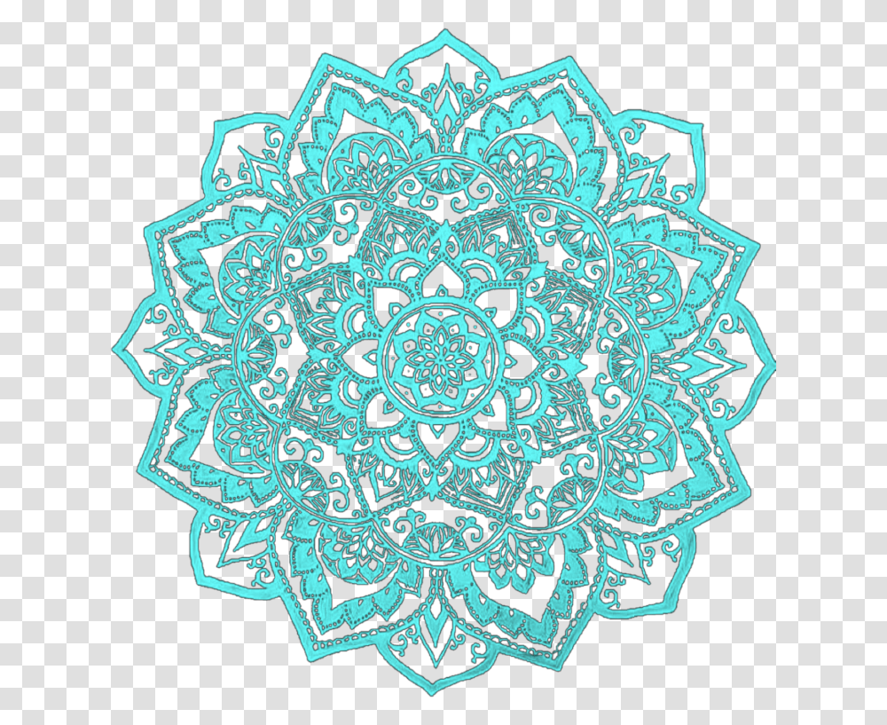 Ftestickers Pattern Lace Teal Blue Background Lace Pattern, Ornament, Doodle, Drawing Transparent Png