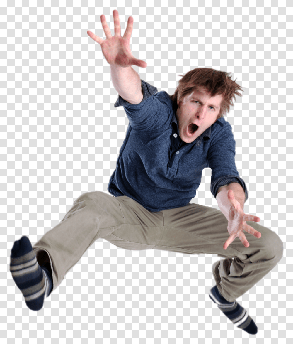 Ftestickers People Man Falling People Falling, Person, Finger, Dance Pose, Leisure Activities Transparent Png