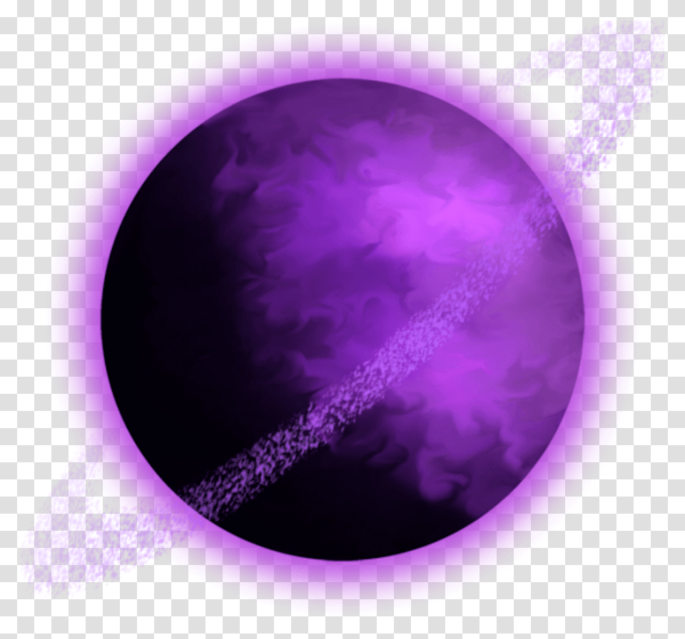 Ftestickers Planet Purple Circle, Sphere, Astronomy, Outer Space, Light Transparent Png