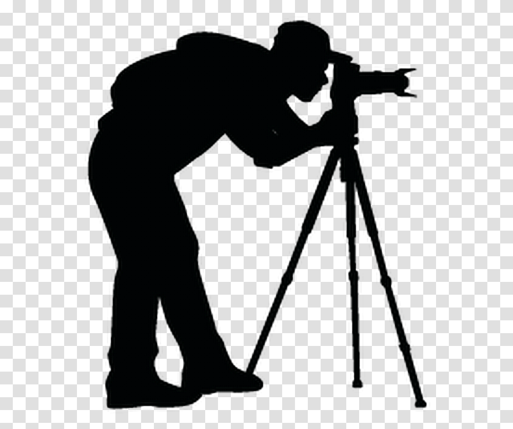 Ftestickers Silhouette People Man Photographer Photo Camera With Tripod Person Human Photography Transparent Png Pngset Com