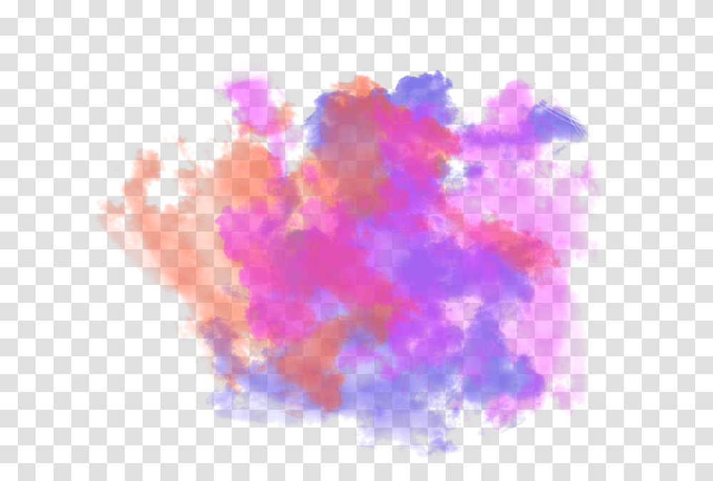Ftestickers Smoke Mist Clouds Aesthetic Colorful Watercolor Paint, Ornament, Pattern Transparent Png