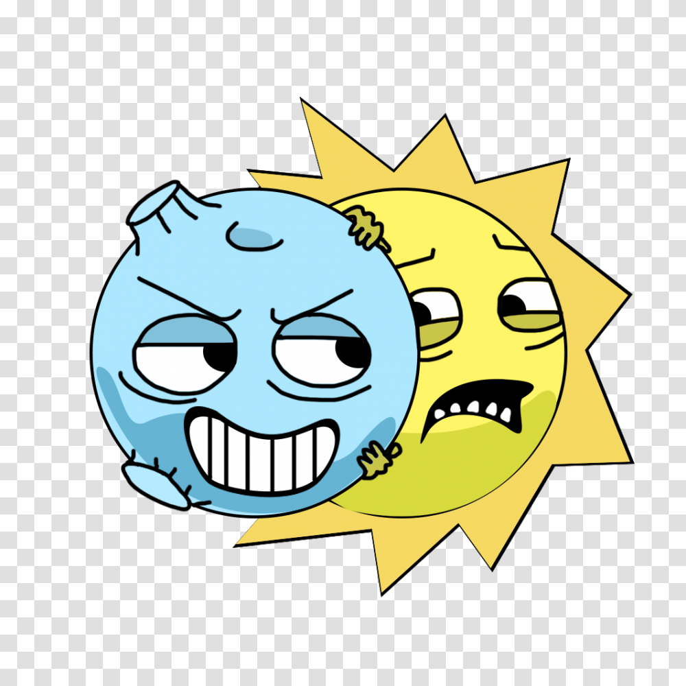 Ftestickers Solareclipse Solar Sun Moon Yellow Blue Sky, Outdoors, Nature Transparent Png
