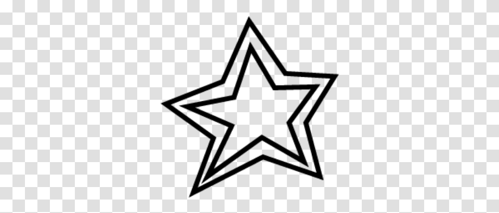 Ftestickers Star Black White Star Doodle, Gray Transparent Png