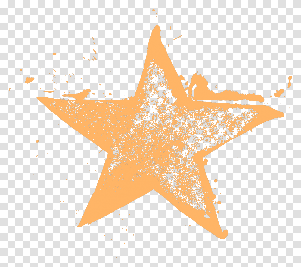 Ftestickers Star Grunge Paint Drops Splash Stamp Art Star Stamp, Star Symbol, Cross Transparent Png