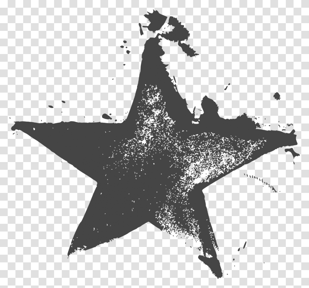 Ftestickers Star Grunge Paint Drops Splash Stamp Background Star Grunge, Star Symbol, Horse Transparent Png