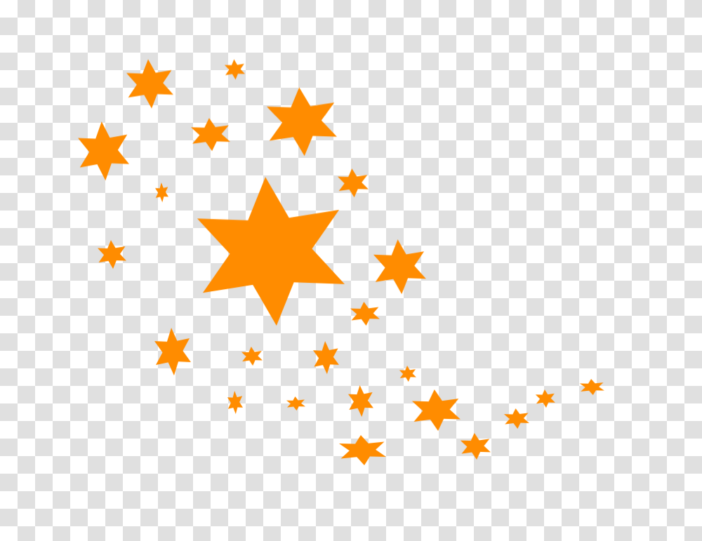 Ftestickers Stars Orange Stardust, Star Symbol Transparent Png