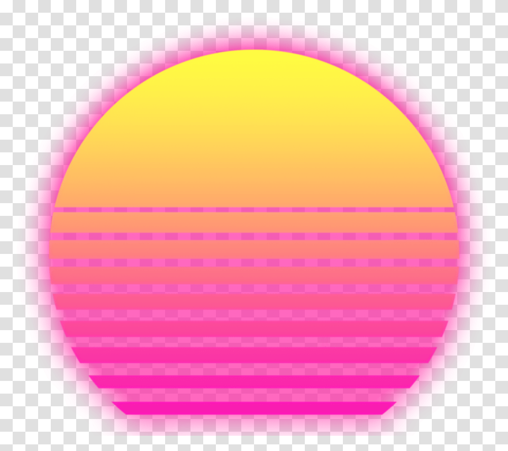 Ftestickers Sun Tumblr Vaporwave Aesthetic Colorful Aesthetic Sun, Balloon, Sphere Transparent Png