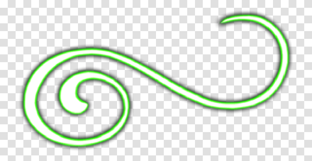 Ftestickers Swirl Light Effect Green Illustration, Neon, Smoke Pipe, Laser, Coil Transparent Png